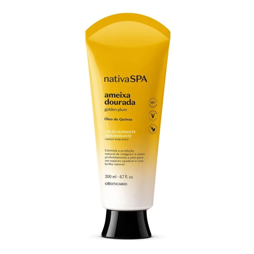 Loção Radiante Des Corporal Nativa Spa Ameixa Dourada 200ml