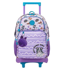 Mochila de Rodinhas Xeryus 16 College Dogs Roxo