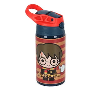 Garrafa Infantil Harry Potter Aço Inox 500Ml - Azul