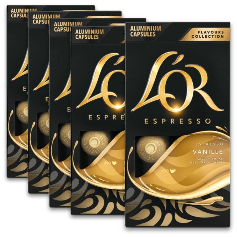 Café Cápsulas Lor Nespresso Vanille Kit Com 50 Cápsulas