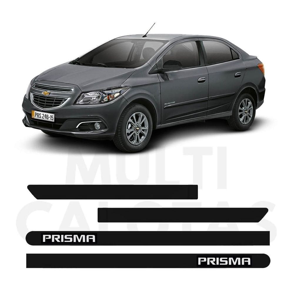 Friso Lateral Borrachão Gm Prisma Todos Com Nome