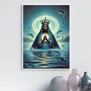 Quadro Nossa Senhora Aparecida - Mar 33X24Cm