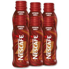Cappuccino Com Canela Nescafé Gelado Kit 6 Unidades De 270Ml