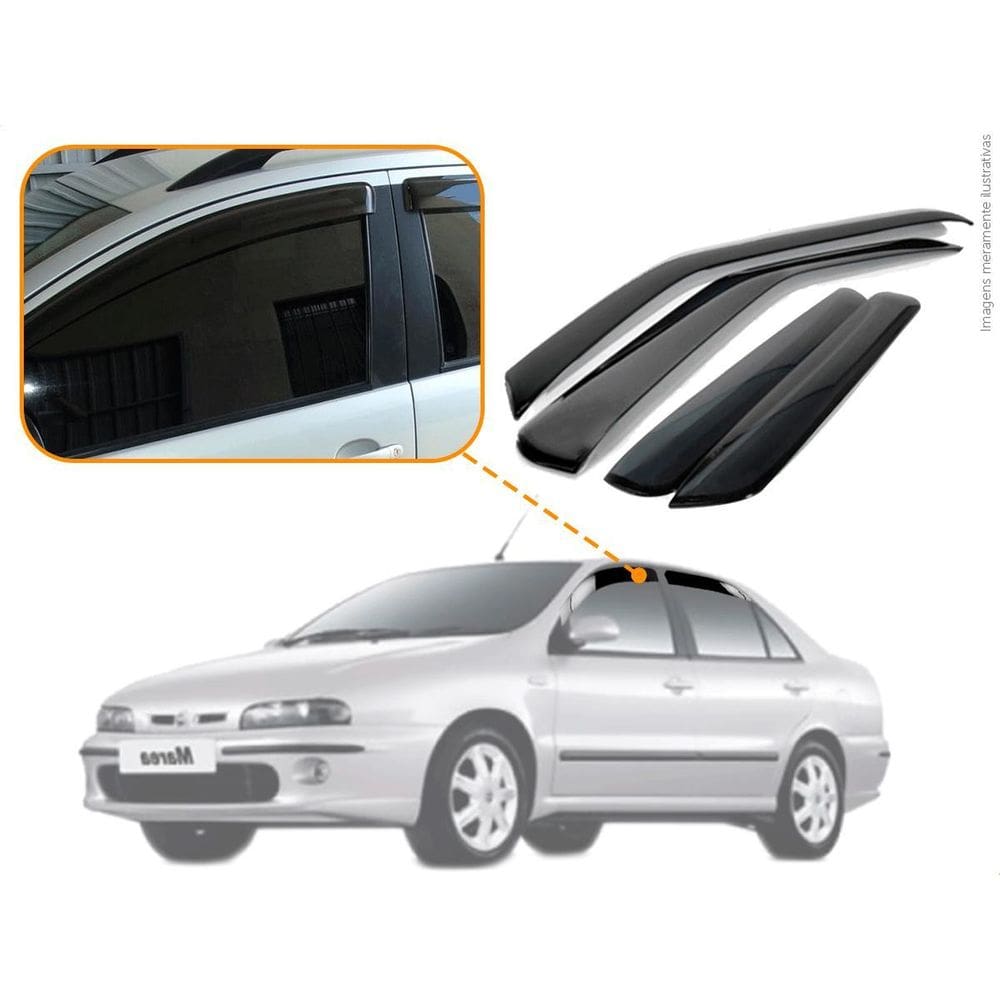Calha De Chuva Fiat Marea Sedan A 2007