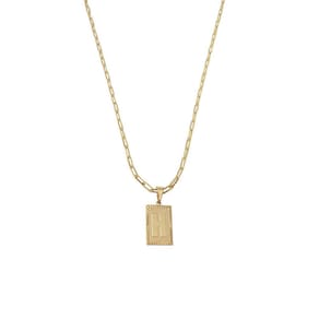 Cordão 45Cm Masculino Feminino Pingente Letra H Banhado Ouro
