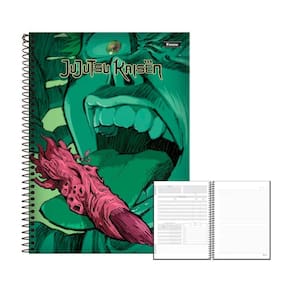 Caderno 1 Matéria 80Fls Jujutsu Kaisen Sukuna Finger Foroni