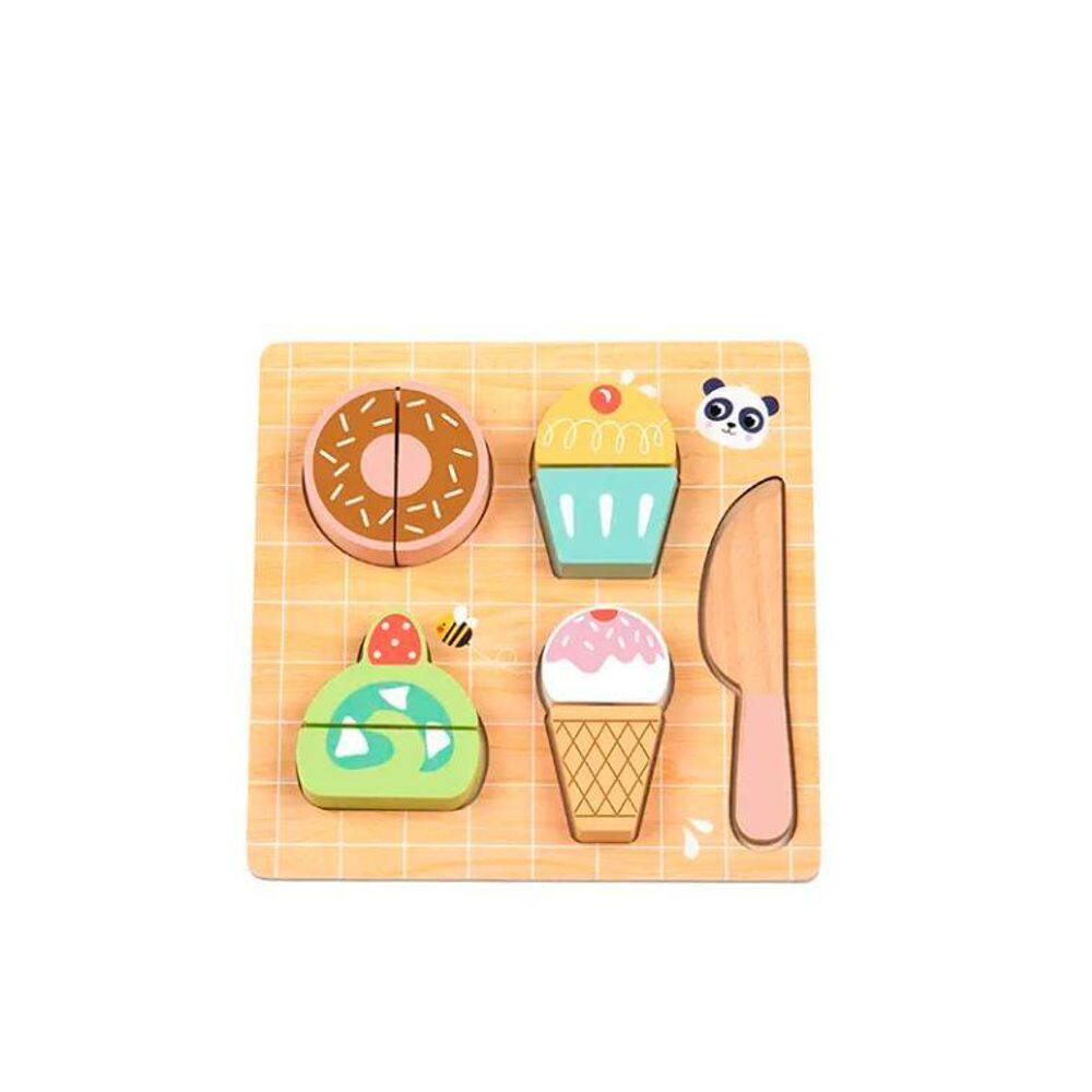 Brinquedo Didático Cortando Alimentos Docinhos 10 Peças
