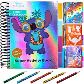 Livro de adesivos Disney Stitch para crianças com mais de 1000 adesivos e muito mais