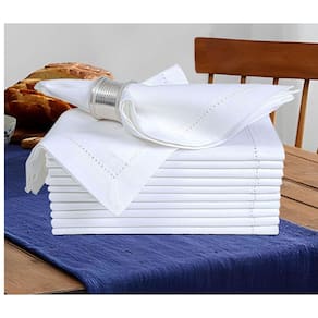 Guardanapo de jantar de tecido, roupa de cama, conjunto artesanal de 12 algodão, 45x45cm