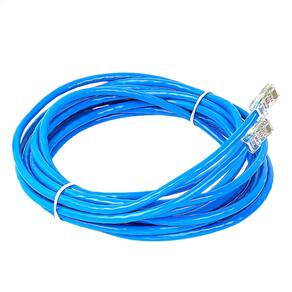 Cabo de Rede 4 Metros Cat 5 Azul Internet Montado