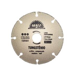 Disco Segmentado Tungstênio Para Madeira 110Mm X 20Mm Matz