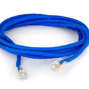 Cabo de Rede 10 Metros Cat 5 Azul Internet Montado