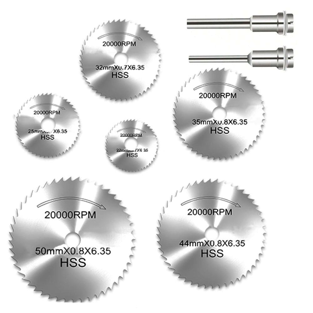 Kit 6 Disco Lâmina De Serra 22 A 50Mm Para Micro Retíficas