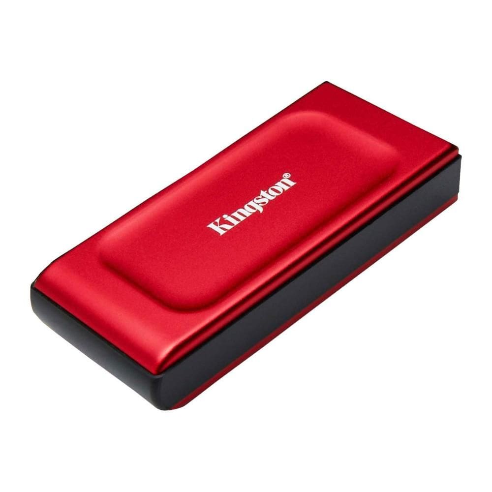 SSD Externo 1TB Kingston XS1000 Vermelho - Portátil - USB 3.2 - Leitura até 1050MB/s  SXS1000R/1000G