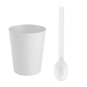 Kit 50 uni Copo Para Doce Mousse Brigadeiro 50ML Colorido + 50 Colherzinha