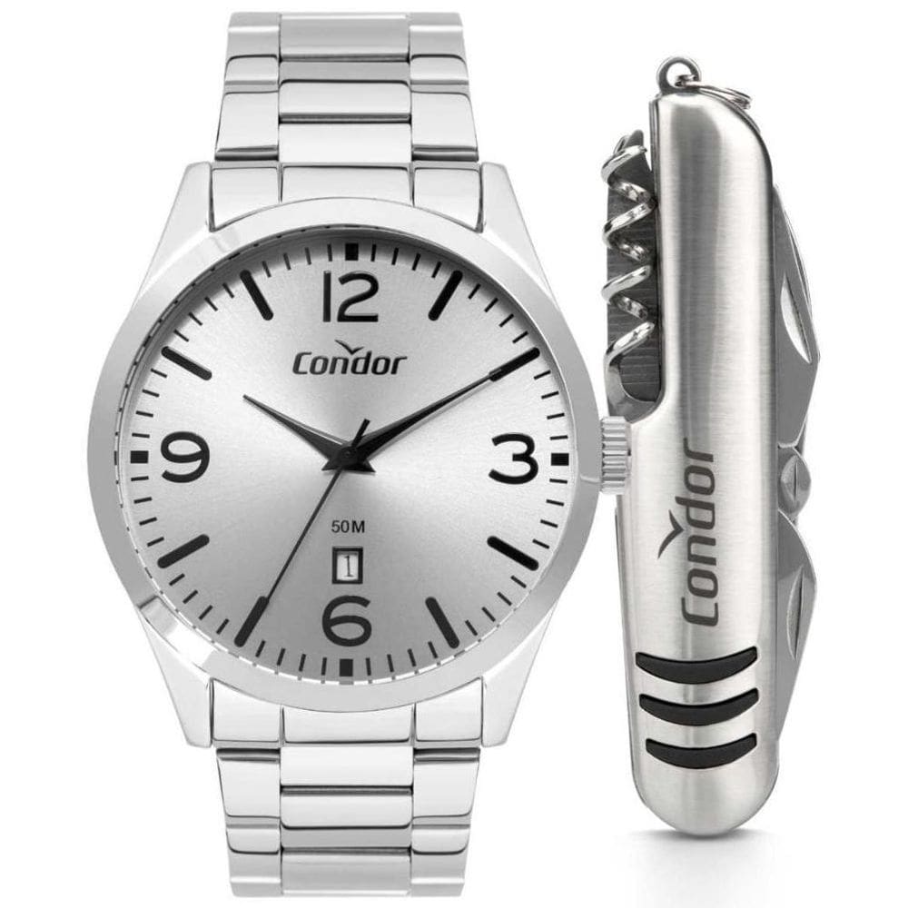 Kit Relógio Masculino Condor + Multifunções Co2115Mxk/K4K