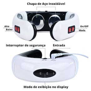 Massageador Terapia Pescoço Vértebra Cervical Recarregável