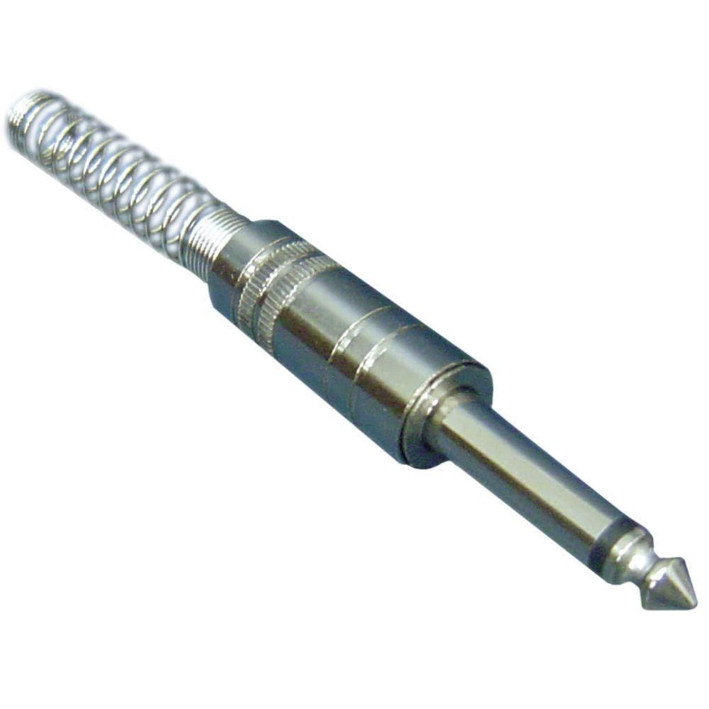 Plug Especial P10 Mono Metal Com Mola Espacada Niquel