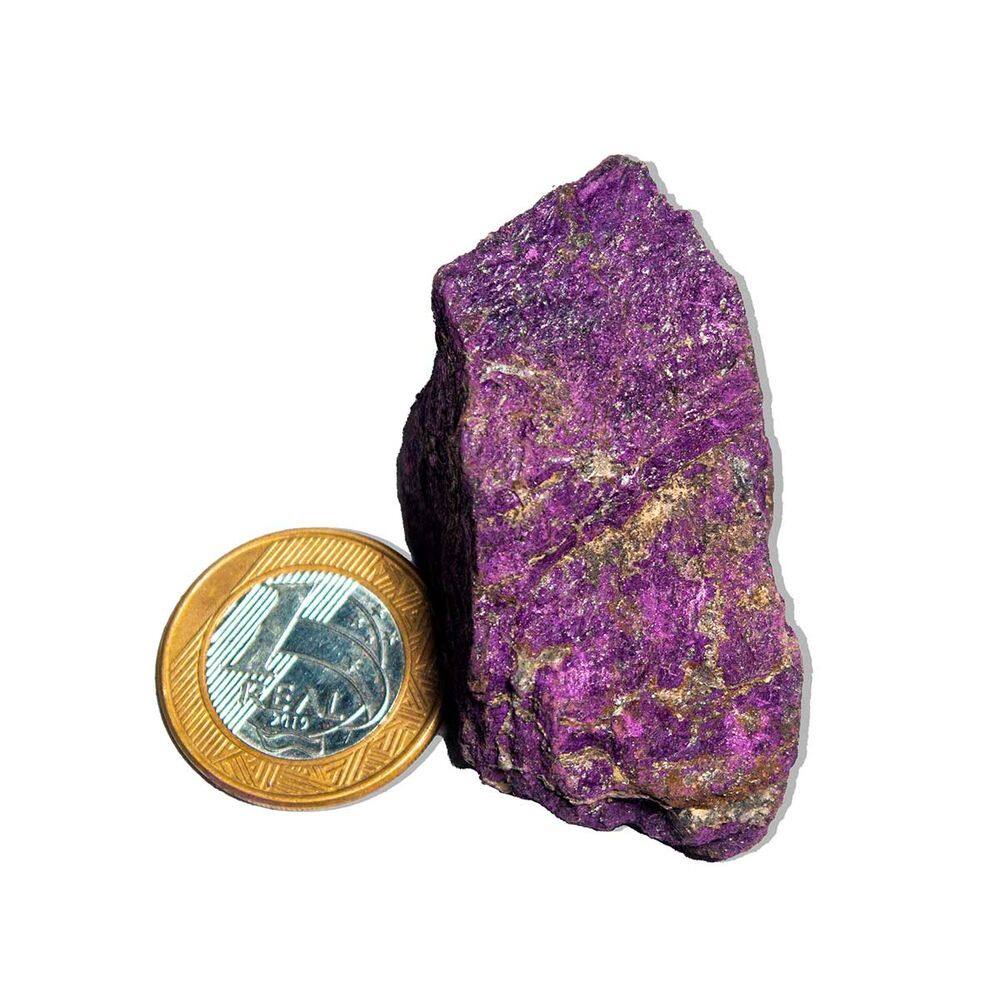 01 Purpurita Bruta Pedra Natural 4 a 8cm 50 a 100g Tipo B