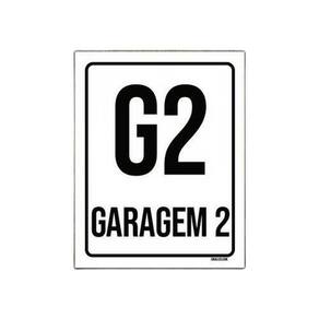 Kit 10 Placas Sinalização Ambiente Indicativo G2 Garagem 2