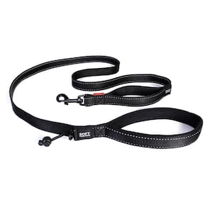 Coleira para cães EzyDog Soft Trainer com alça de controle de tráfego preta