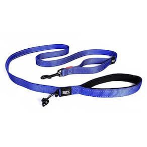 Coleira para cães EzyDog Soft Trainer com alça de controle de tráfego azul