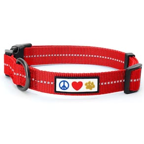 Coleira para cães Pawtitas Recycled Reflective Extra Small Red Chil