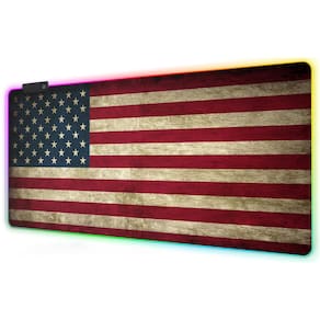 Mouse pad RGB para jogos Meffort Inc Extra Large XXL LED USA Fla