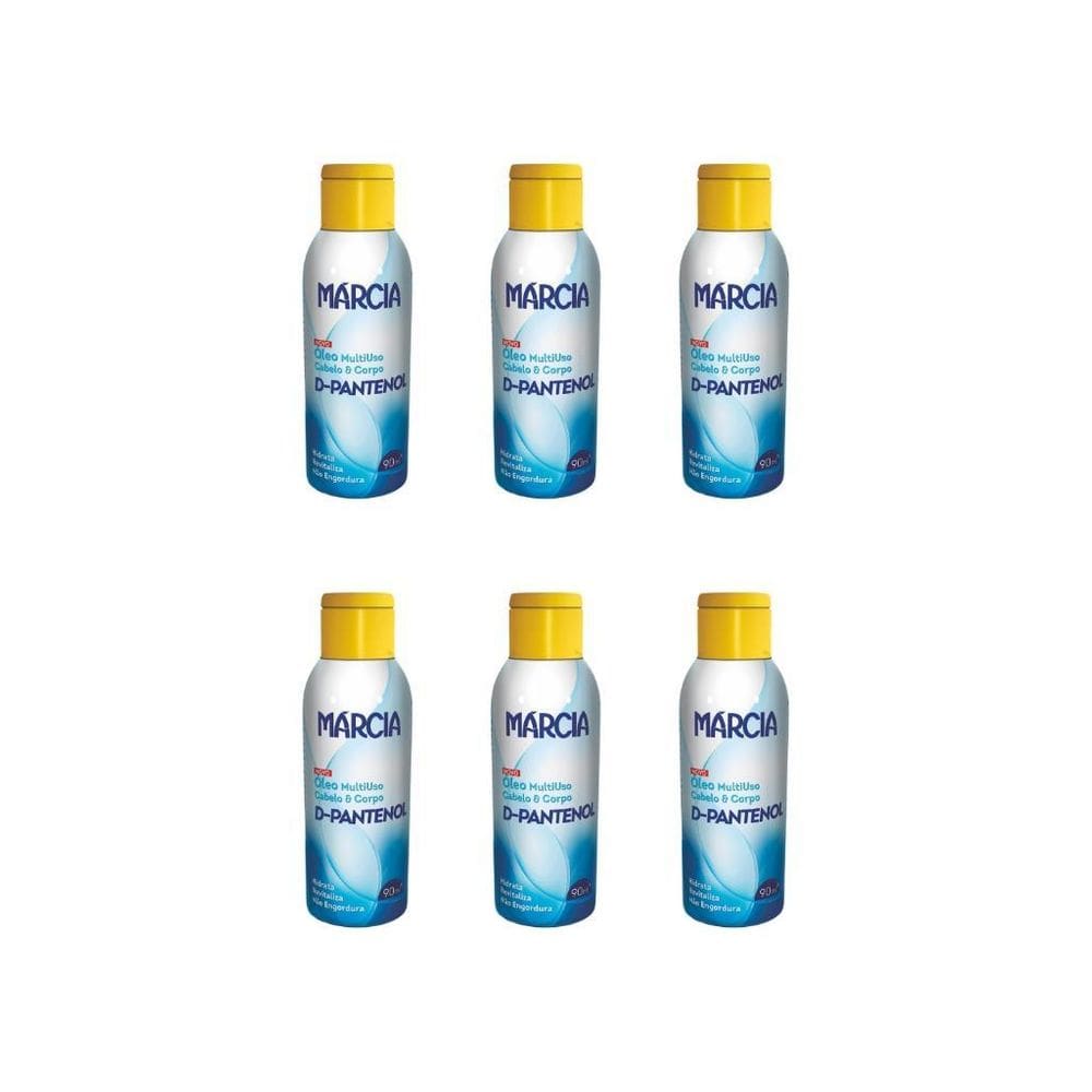 Oleo Cabelo E Corpo Marcia 90Ml D-Pantenol-Kit C/6Un