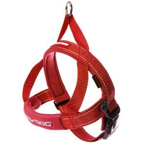 Colete de arnês para cães EzyDog Premium Quick Fit ajustável vermelho XL
