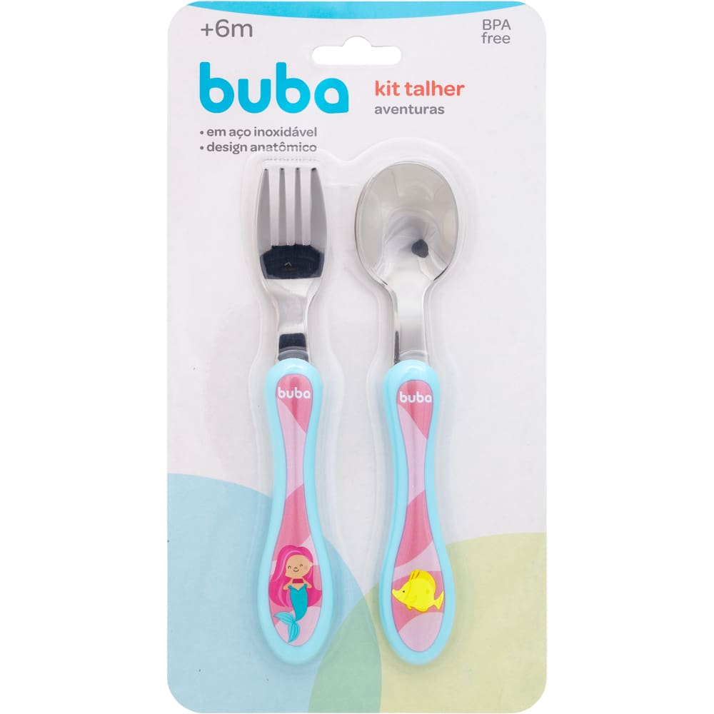 Kit Talheres Aventuras Sereia Buba