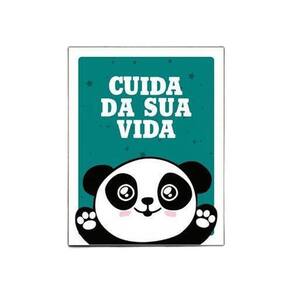 Placa Decorativa - Panda Cuida Da Sua Vida 18X23