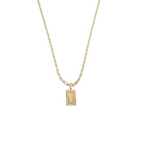 Cordão 60Cm Masculino Feminino Pingente Letra Y Banhado Ouro