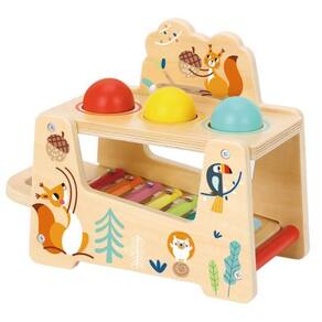 Brinquedo Didático Xilofone Divertido Bichos Tooky 7Pç Tf827
