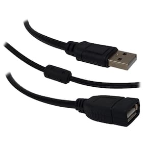 Cabo Extensor, Comtac, Usb 2.0 Am/Af, 2,5Mt, Filtro, Preto