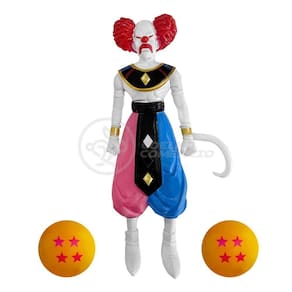 Action Figure Belmod Articulado Dragon Ball Super: Boneco Deus Da Destruição + 2 Esferas Do Dragão