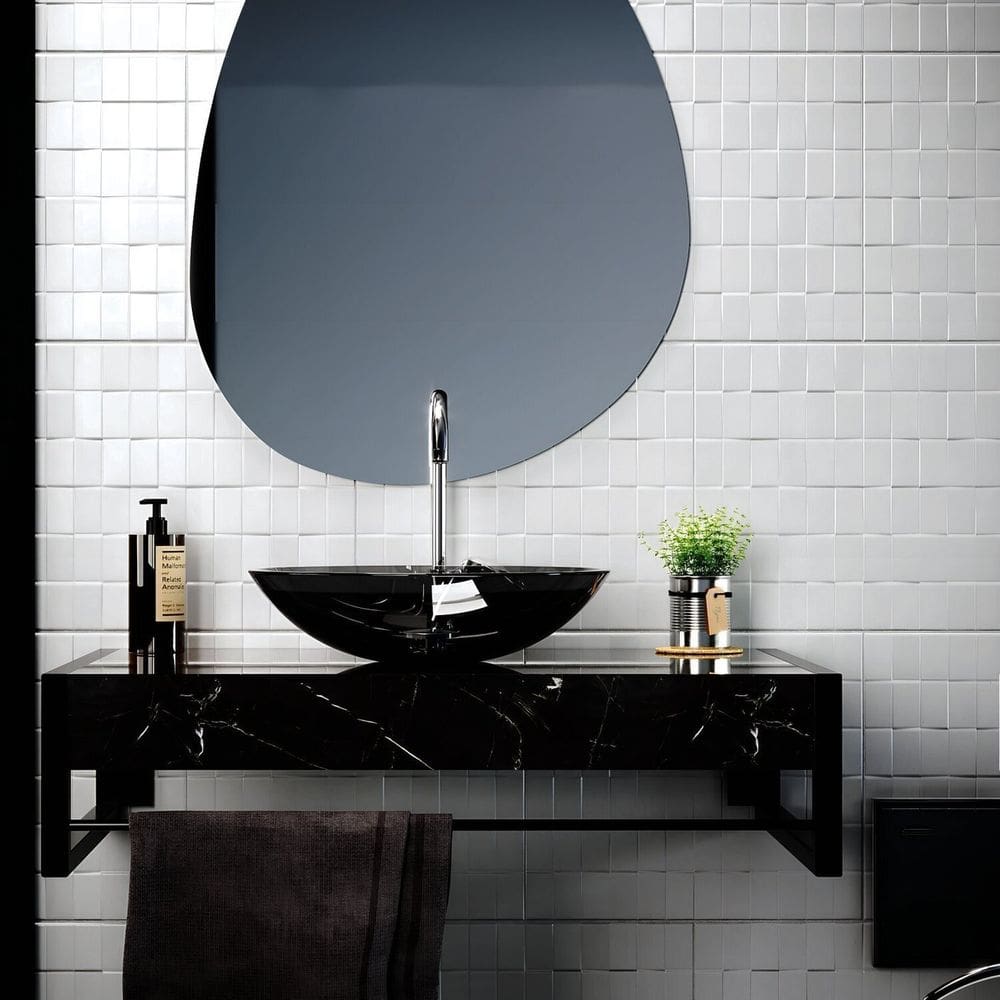 Lavabo Esparta 71,2cm X 28,0cm X 43,0cm Nero