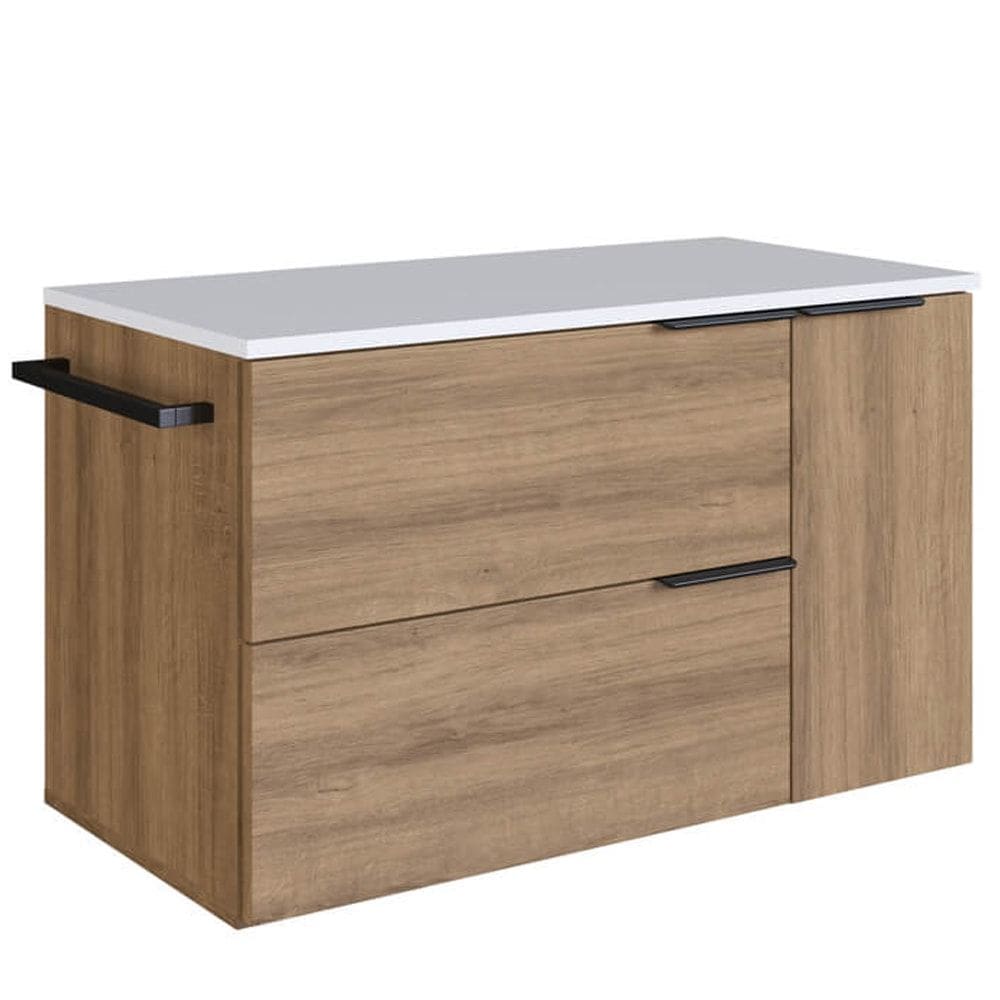 Gabinete Para Banheiro 02 Portas 01 Gaveta 80cm Mell Branco PRODDY