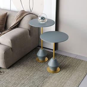 Conjunto Mesa de Canto Asti 65x40x40cm Cristal