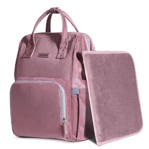 Mochila para fraldas SUNVENO Velvet Stitching Large Rose