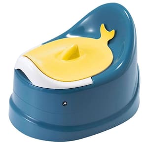 Penico Infantil Azul De Baleia Com Tampa Castela