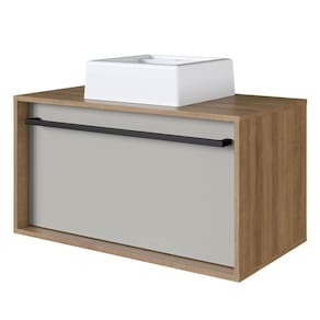 Gabinete De Banheiro Com Cuba 01 Gaveta 80cm Mell Arenas PRODDY