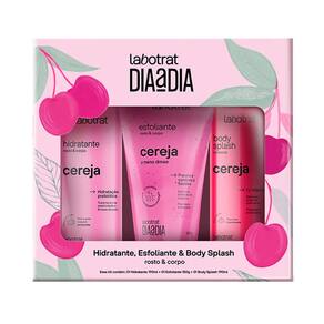 Kit Banho Labotrat Dia A Dia Cereja 3 Unidades