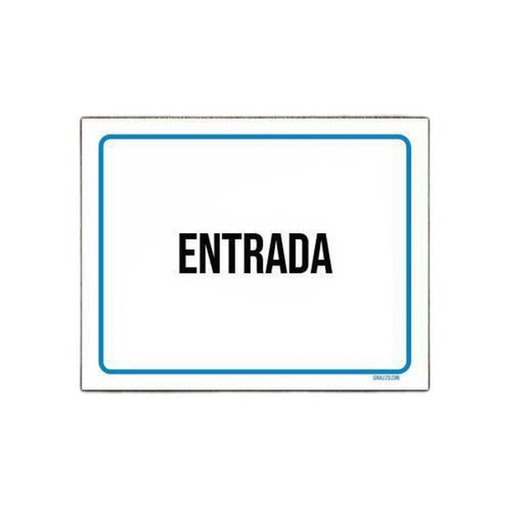 Kit 10 Placas Ambiente Sinalização Setor Entrada