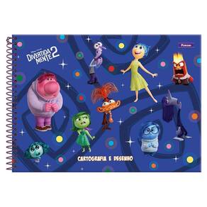 Caderno Cartografia 80Fls Esp Divertidamente 2 Azul Foroni