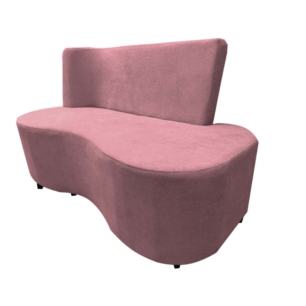 Sofa Curvo Feijão Organico Aliance 147 Rosa