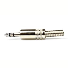 Plug P2 Stereo Evus Metal Com Mola Niquel Macho C-070
