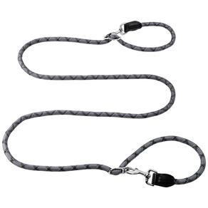 Coleira para cães Hands Free Gihunk, 8,5 pés, nylon, cinza multifuncional