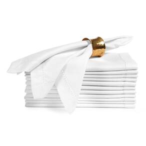 Guardanapos de pano Ramanta Home Set de 12 poliéster 50x50cm brancos