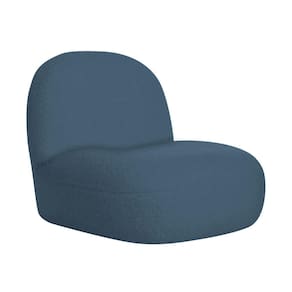 Sofá Curvo 180cm 2 Lugares E 2 Poltrona Amsterdã Linho Azul Turquesa